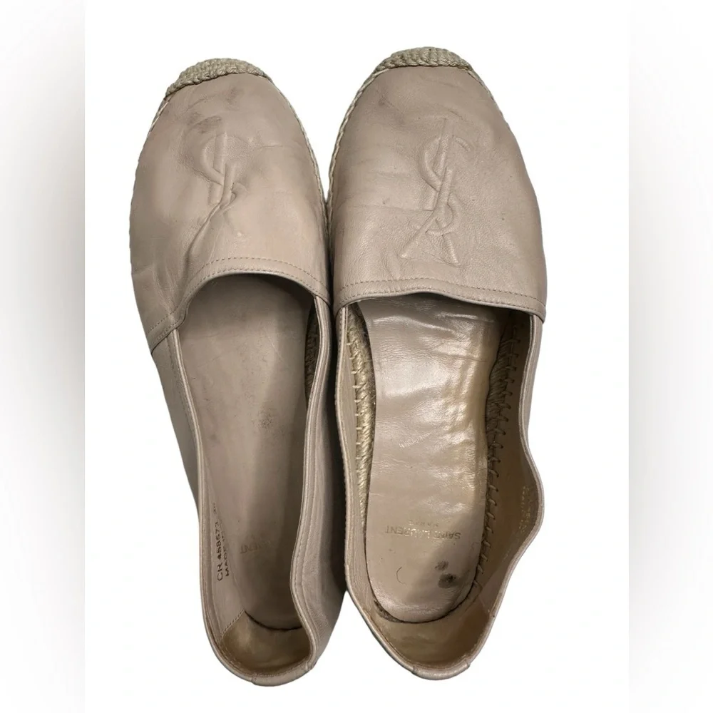 saint laurent espadrilles women Nappa rouse Poudre size 39